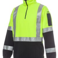 HI VIS (D+N) H PATTERN BIOMOTION 1/2 ZIP POLAR FLEECE Thumbnail