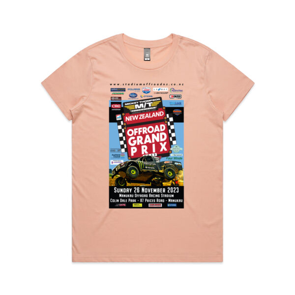 2023 Mickey Thompson New Zealand Offroad Grand Prix - Ladies Tee Shirt all sizes Thumbnail