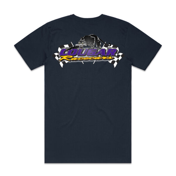 Cougar Racecars Mens Tee with Graphics on back Thumbnail