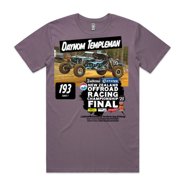 193 Daynom Templeman ORANZ Finals 2025 Tee Shirt - All Colours - All Sizes Thumbnail