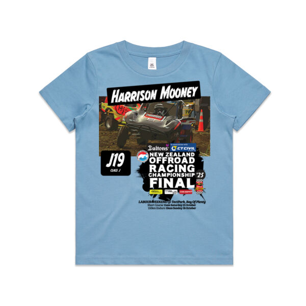 J19 Harrison Mooney ORANZ Final 2025 Kids Tee Shirt - Kids Sizes - A good range of garment colours Thumbnail