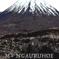 Mt Ngauruhoe New Zealand illustration Thumbnail