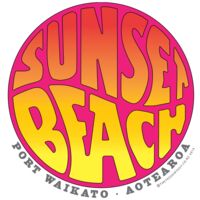 Sunset Beach device Sunset on Hot Pink Thumbnail