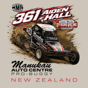 361 Aiden Hall Manukau Auto Centre Tee Shirt - HMR & Counties logos - Light colours - All Sizes - Quality Guaranteed. Design