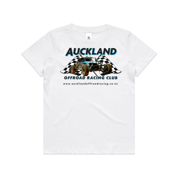 2024 Auckland Offroad Racing Club Kids Tee - All sizes - most colours Thumbnail