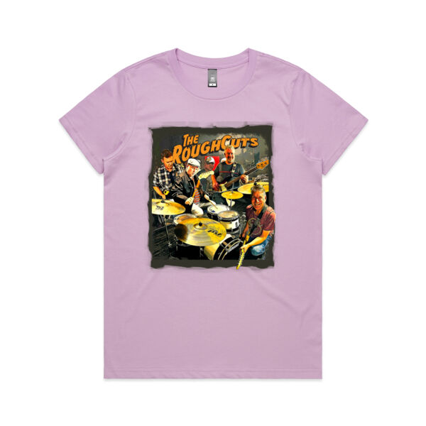 The Roughcuts Band Ladies Tee Shirt - All colours - all sizes - pic on front only Thumbnail