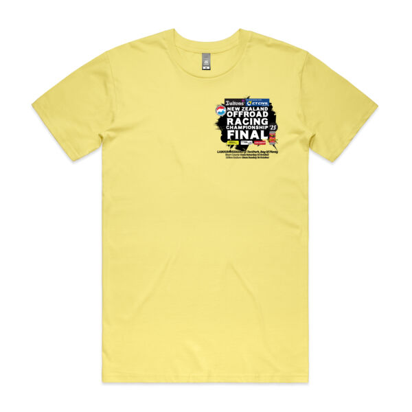 ORANZ NZ Offroad Racing Championship 2025 FINAL  - Printed Front and Back tee shirt - All colours, all sizes Thumbnail