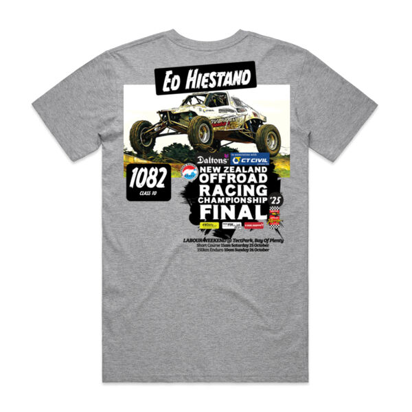 1082 Ed Hiestand ORANZ Finals Tee Shirt  - All Sizes - Limited Colours - AS Colour Block Tee Thumbnail