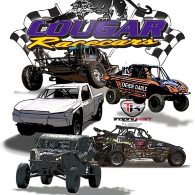 Cougar Racecars Tee Design Thumbnail